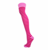 Overknee kniekous roze gestreept