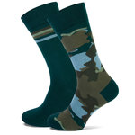 2-pack Dick Cotton Donkergroen Maat 43-46