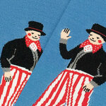 Kniekous clown op stelten