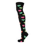 Kniekous antraciet met hartjes