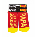Papa held op sokken