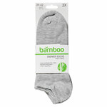 3-pack Bamboo sneaker Licht Griijs