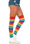 Overknee kniekous regenboog