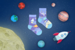 Spox Sox Kids Little Astronaut
