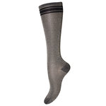 Kniekous Alice Antraciet gold met streep maat 37-39