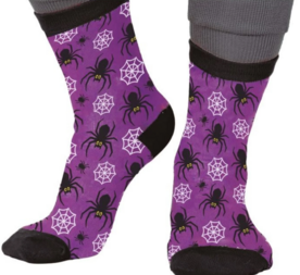 Halloween sokken - Spinnen en Webben