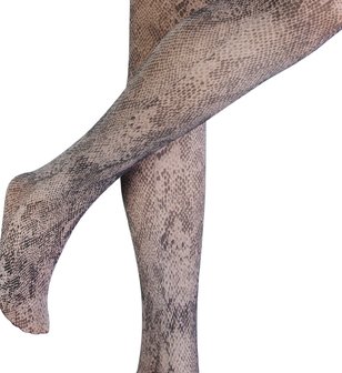 Panty Marianne Slangenprint in beige Maat S/M