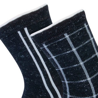 Sokken Gigi 2-Pack in Zwart en Off White Maat 35-38