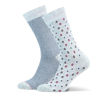 Sokken 2-pack Gerard Lichtgrijs  Maat 39-42