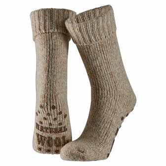 Natural Home grip sokken Beige