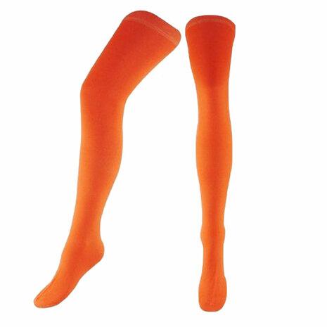 Kousen Overknee Uni Neon Oranje