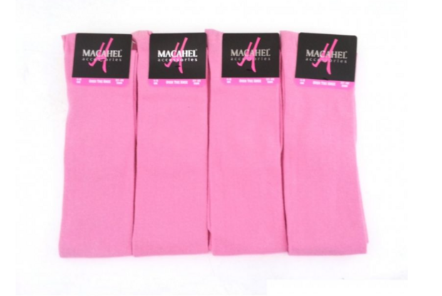 Overknee kniekous roze