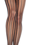 Panty Vintage Luxe Pinstripe Zwart