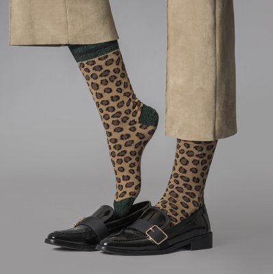 Sokken Serena in Luipaardprint