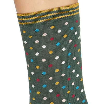 Sokken Thought Bamboe Dotty Groen