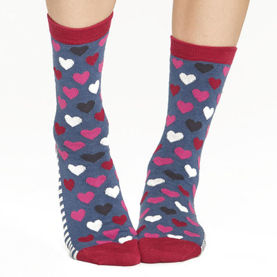 Bamboe Damessokken 3-pack Hearts & Stripes