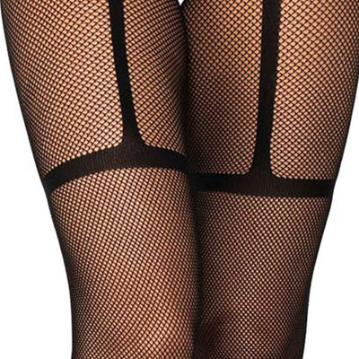 Luxe Wikkel Visnetpanty Jarretel Effect