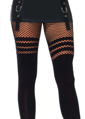 Panty Net met Kouseffect en Strepen