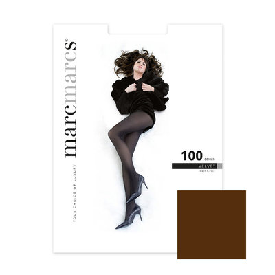 Panty Basic 100 Denier Velvet Opaque Brown