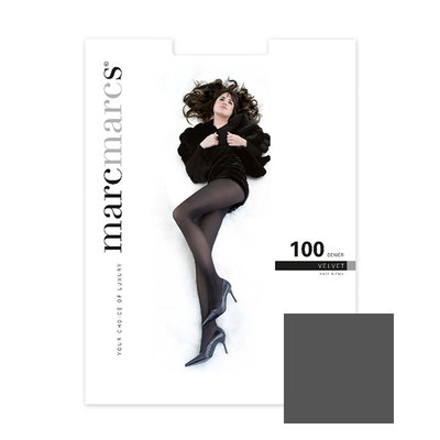 Panty Basic 100 Denier Velvet Opaque Antraciet Melange