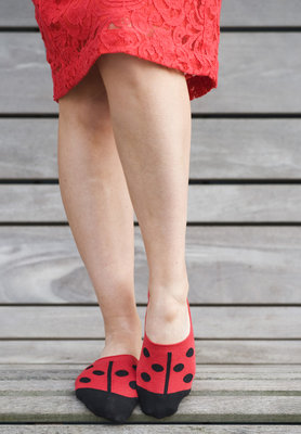 Sneaker Footie Ladybird