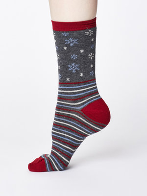 Bamboe Sokken Giftbox Dames Kerst