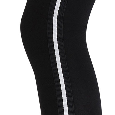 Kinderlegging Katoen Zwart met Witte Streep