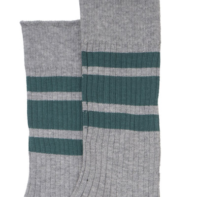Herensok Wembley Streep Grey Mel