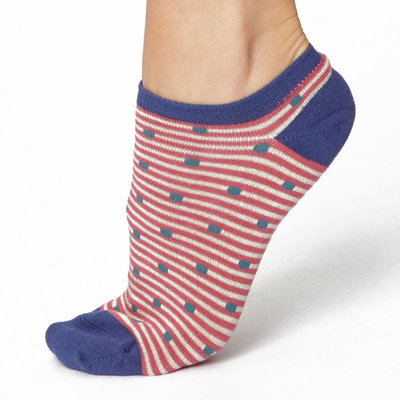Sneakersok Dames Spot Stripe Blush