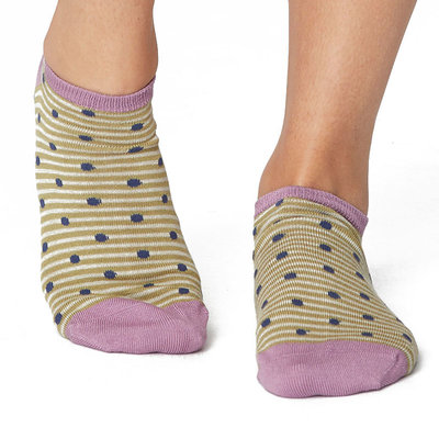 Sneakersok Dames Spot Stripe Pear Green