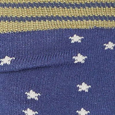 Sokken Thought Bamboe Star Spot Ocean Blue