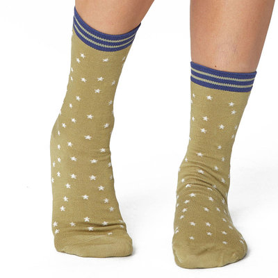 Sokken Thought Bamboe Star Spot Pear Green