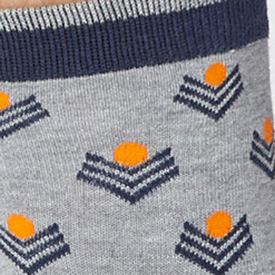 Bamboe Herensokken Chevron Mid Grey