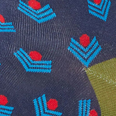 Bamboe Herensokken Chevron Navy