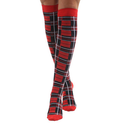 Kousen Overknee Tartan Schotse Ruit