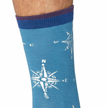 Bamboe Herensokken Heritage in Blauw