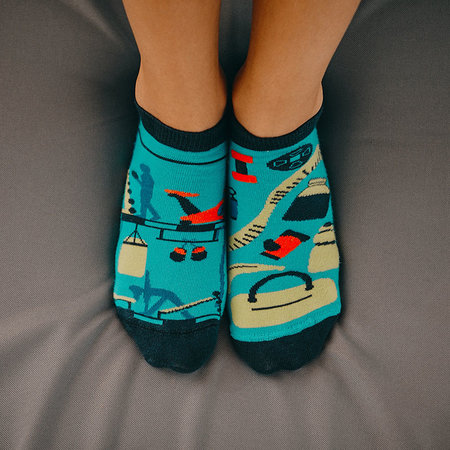 *Mismatched Sneaker Sokken Fitness
