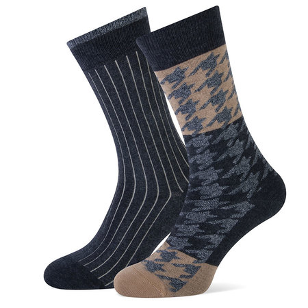 Sokken 2-pack Chris Cotton Antraciet