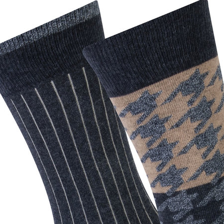 Sokken 2-pack Chris Cotton Antraciet