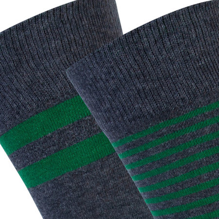 Sokken 2-pack Boy Cotton Antraciet Mix