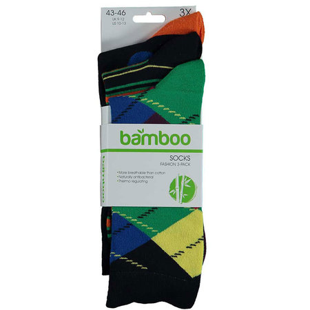 Bamboe Herensokken 3-Pack Marine Mix