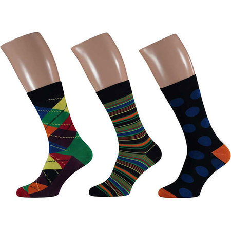 Bamboe Herensokken 3-Pack Marine Mix