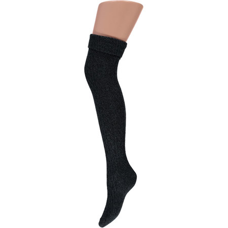 Kousen Luxe Overknee Kabel Antraciet