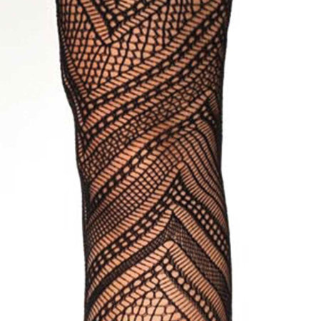 Luxe Netpanty met Chevron motieven