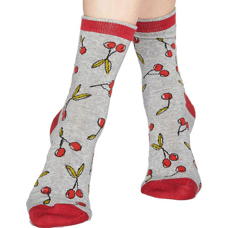 Bamboe Damessokken 2-Pack Cherry