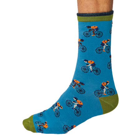 Bamboe Herensokken Wielrenners Blauw