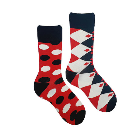 Bamboe Mismatched Sokken Ruit & Stip