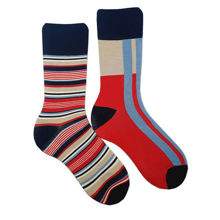 Box 3 paar Mismatched Bamboe Sokken Holland