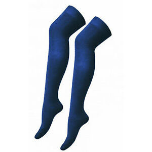 Kousen Overknee Uni Navy