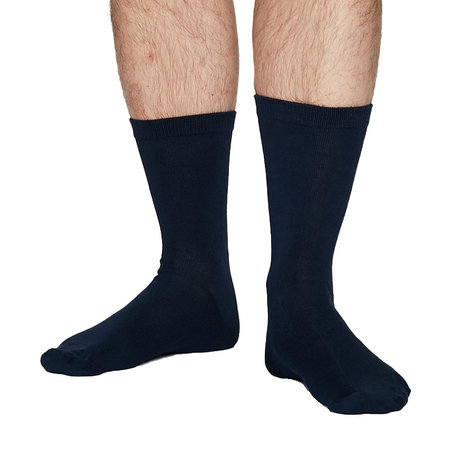 Bamboe Herensokken Jimmy in Effen Blauw
